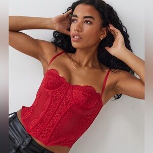 Basically brand new corset top. Worn once! Sold out on their website!! Size L